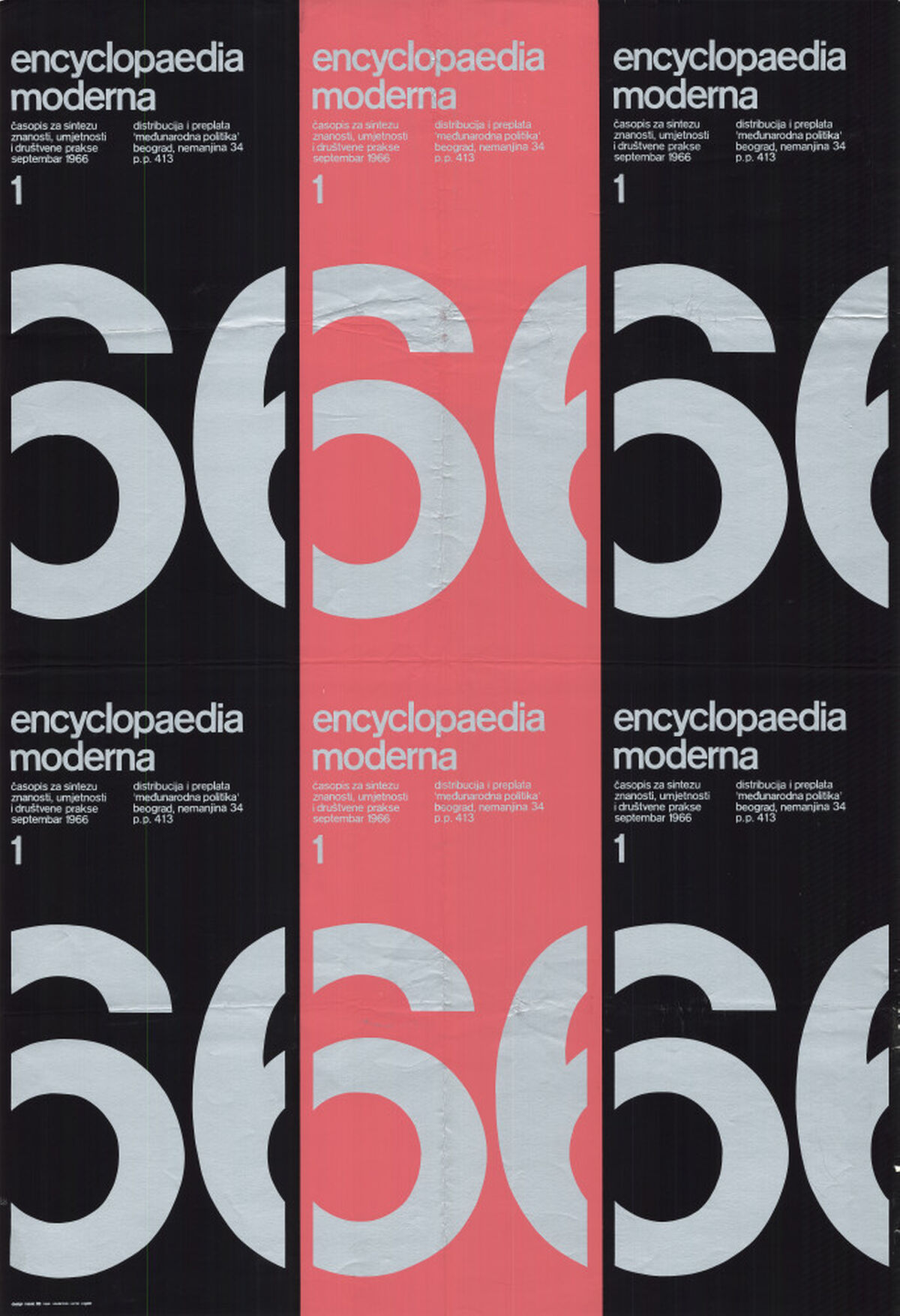 Encyclopaedia moderna 1, časopis za sintezu znanosti, umjetnosti i društvene prakse, 1966