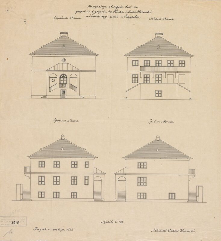 Vila Horvatić, pročelja