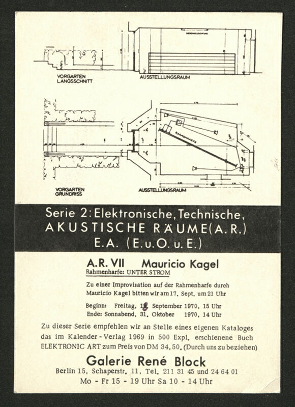 Serie 2: Elektronische, Technische, AKUSTISCHE RÄUME (A.R.) E.A. (E.u.O.u.E.)