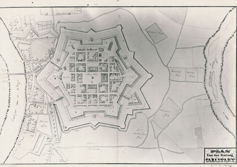 Karlovac - Plan tvrđave