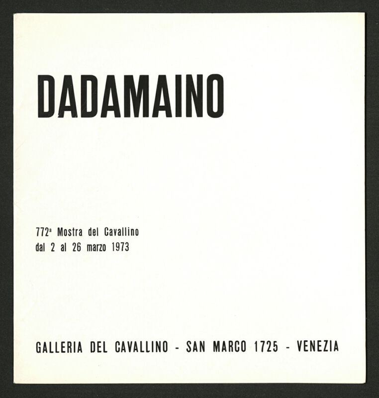 Dadamaino: 772a Mostra del Cavallino