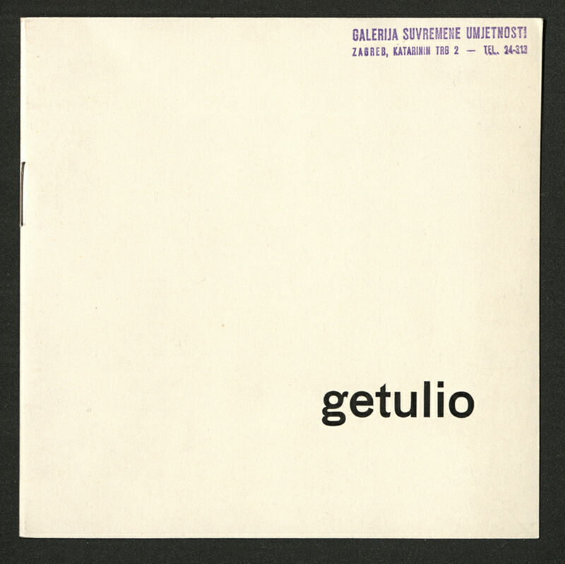 Getulio - deplijan izložbe