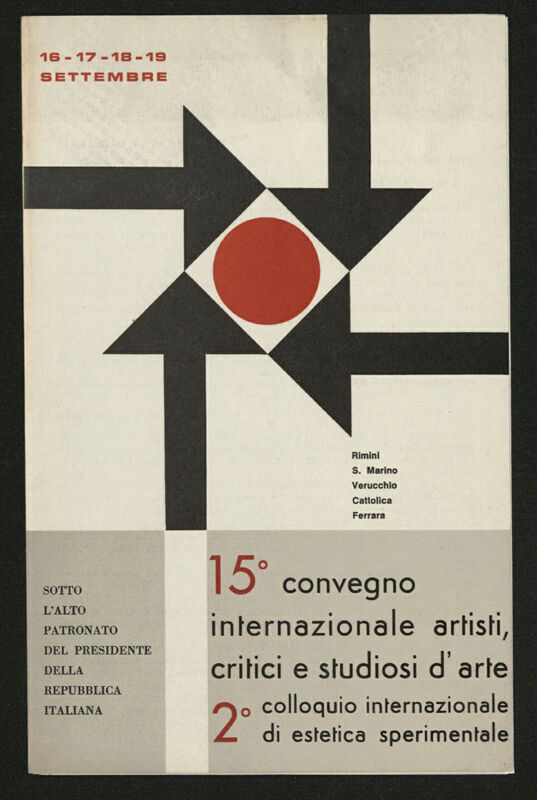 15. convegno internazionale artisti, critici e studiosi d'arte; 2. colloquio internazionale di estetica sperimentale