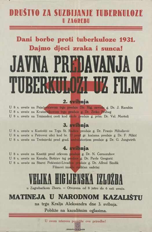 Javna predavanja o tuberkulozi uz film