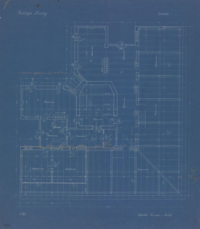 Stambena zgrada Lustig, tlocrt/tavan