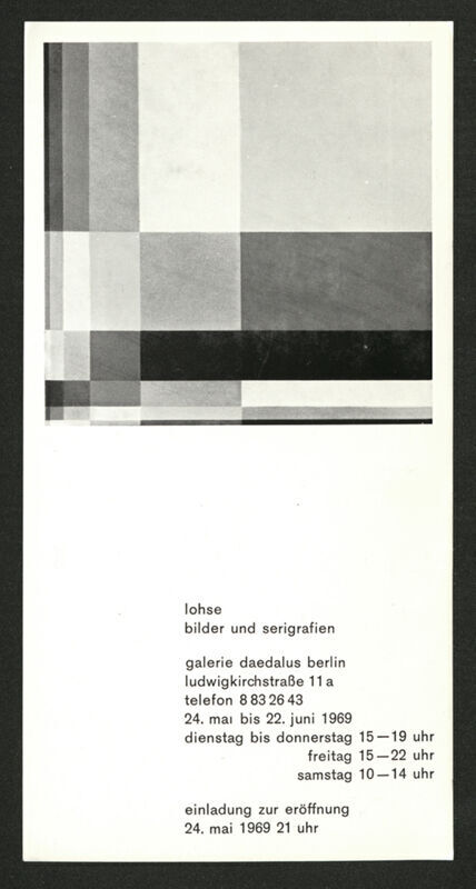 Lohse: Bilder und Serigrafien