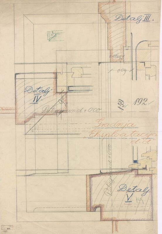 Stambena i trgovačka zgrada za eksploataciju drva, detalj III.,IV, V.