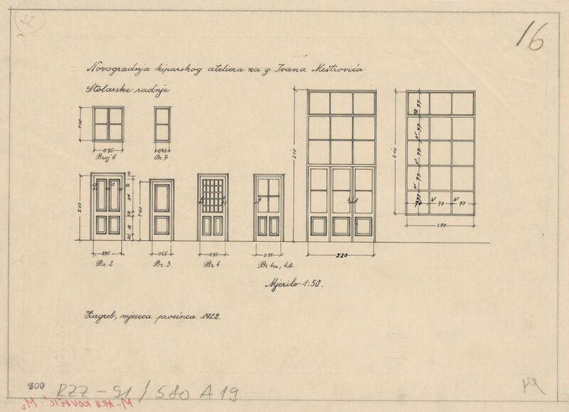Meštrovićev atelijer (Ivan Meštrović), stolarske radnje/vrata i prozori