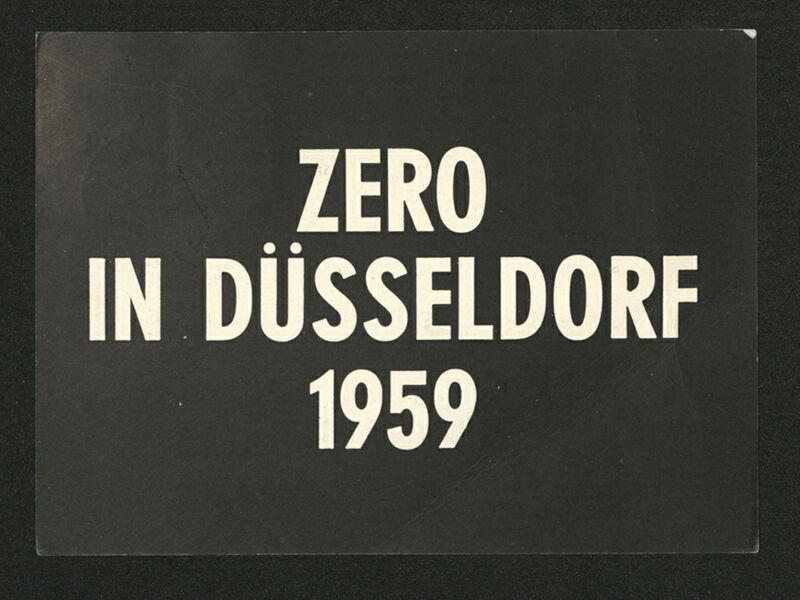 Zero in Düsseldorf 1959