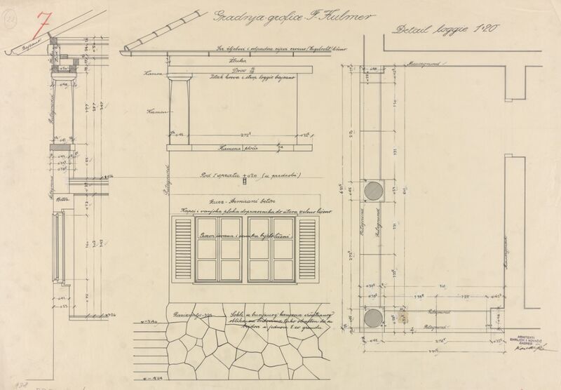 Novi Vinodolski, Projekt ljetnikovca Kulmer, loggia