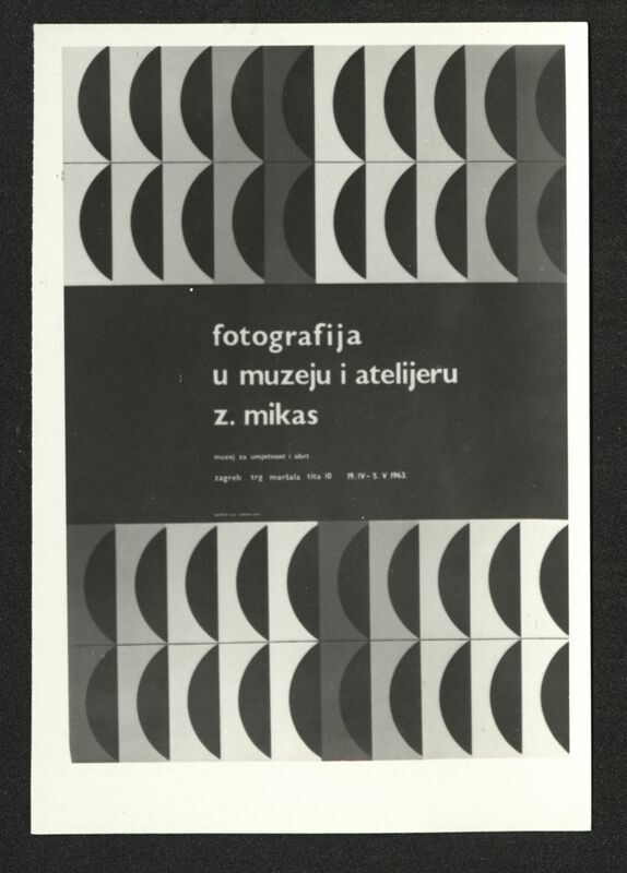 Fotografija - plakat izložbe - Fotografija u muzeju i atelijeru Z. Mikas
