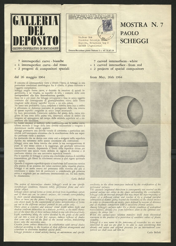 Mostra n. 7: Paolo Scheggi