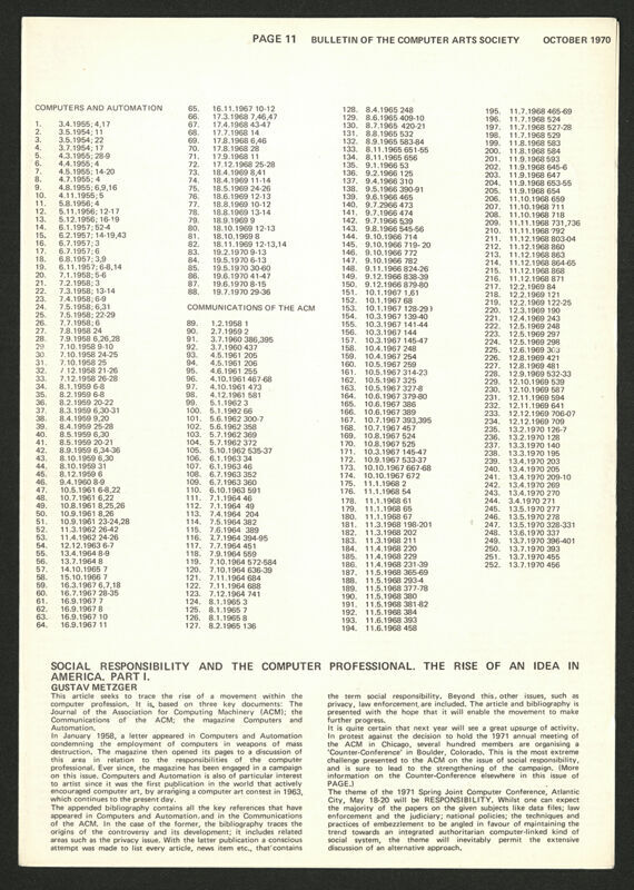 Page: bulletin of The Computer Arts Society 11