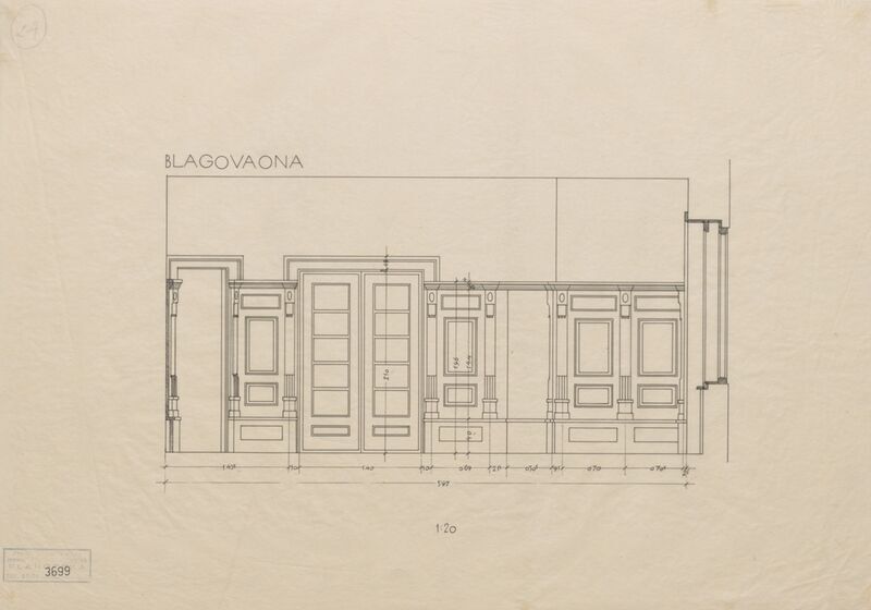 Vila Frangeš, blagavaona/drvena oplata