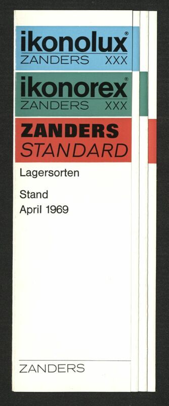 Zanders - Zanders April 1969.