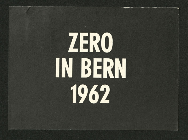 Zero in Bern 1962