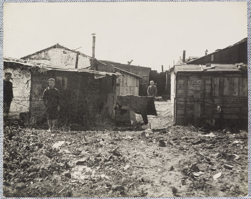 Zagreb 1924. - loši stanovi. Nastambe u barakama