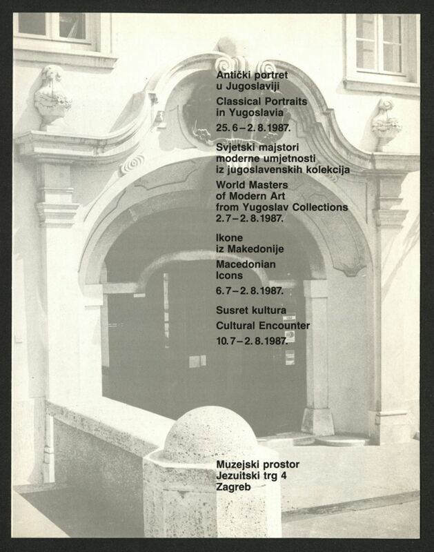 Muzejski prostor - program 1987.