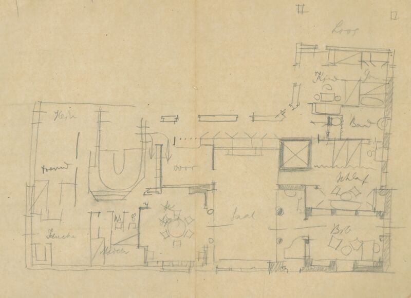 Adolf Loos, Studija tlocrta stana