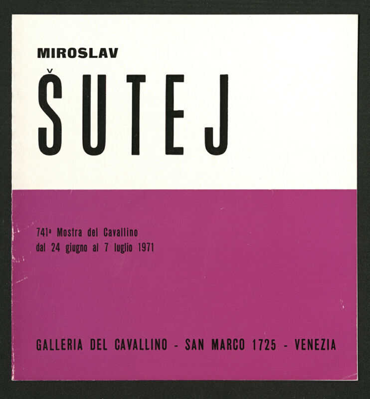 Miroslav Šutej: 741a Mostra del Cavallino