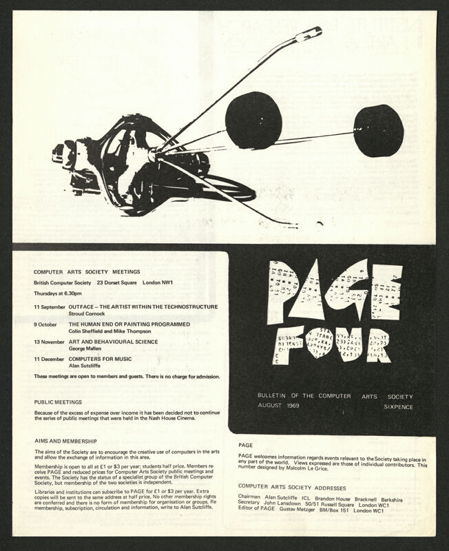 Page: bulletin of The Computer Arts Society 4