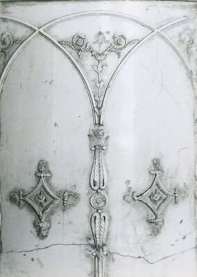 Gradec - Biskupski dvorac, detalj peći