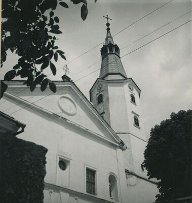 Klanjec - Crkva Navještenja Blažene Djevice Marije (franjevačka), vanjština, glavno pročelje