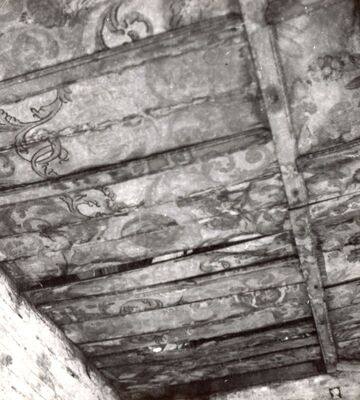 Lijevi Štefanki - Crkva sv. Jurja, unutrašnjost, detalj stropa