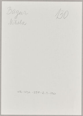 Bagur, Nikola, 11.1.1908. Policijski karton