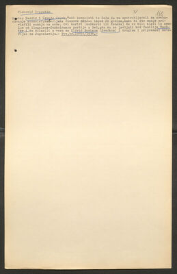 Vlahović, Dragutin, 1.6.1903. Policijski karton