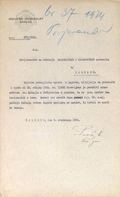 Šušnjevci (Bukevje) - Kapela sv. Mihalja, rušenje