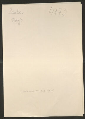 Sauha, Franjo, 1920. Policijski karton