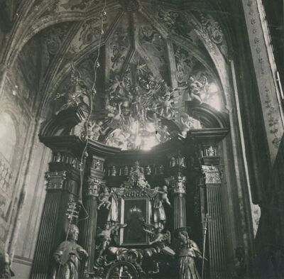 Lepoglava - Crkva Bogorodice, glavni oltar, detalj