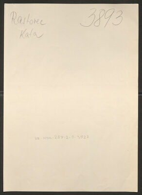 Rastovec, Kata, 18.11.1903. Policijski karton