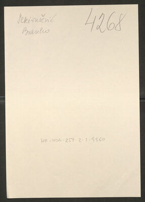 Sekirušević, Branko, 1.4.1910. Policijski karton