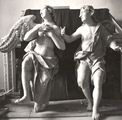 Kloštar Ivanić - Kompleks Franjevačkog samostana i crkve sv. Ivana Krstitelja, plastike anđela