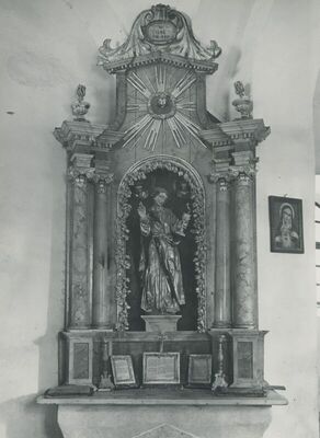 Klupci Začretski (Sveti Križ Začretje) - Kapela Majke Božje, unutrašnjost, detalj