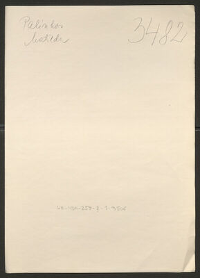 Palinkos, Matilda, 25.9.1910. Policijski karton