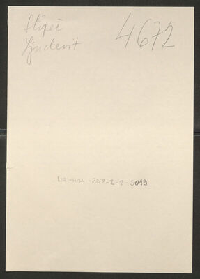 Stipeč, Ljudevit, 1900. Policijski karton