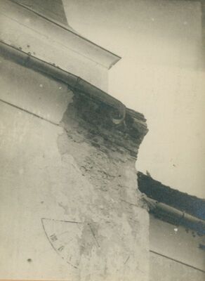 Vrbovečki Rakovec - Župna crkva sv. Jurja, detalj stanja južnog zida crkve