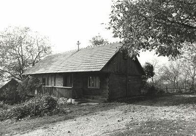 Martinski Vrh (Ribnik) - Tradicijska kuća, zabatno i ulazno pročelje