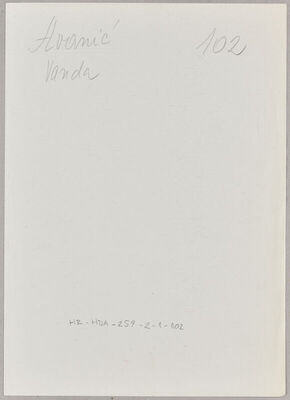 Avanić, Vanda, 14.11.1900. Policijski karton