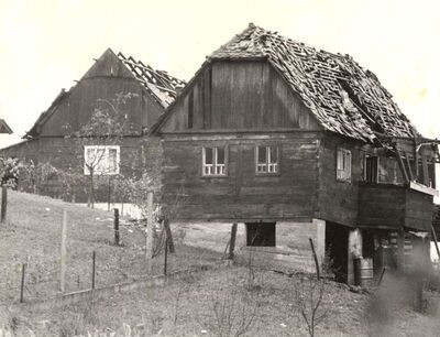Pokupsko - Tradicijske kuća, oštećenja krova