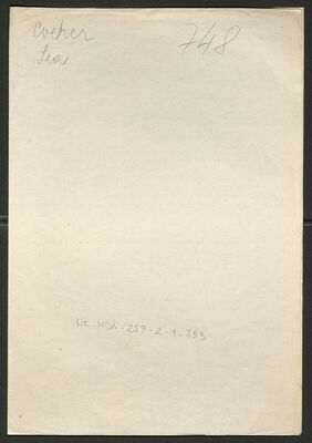 Cveher, Lea, 12.11.1912. Policijski karton