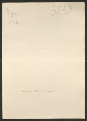 Pugar, Vilim, 1915. Policijski karton