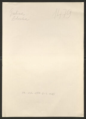 Godina, Zdenka, 7.3.1914. Policijski karton