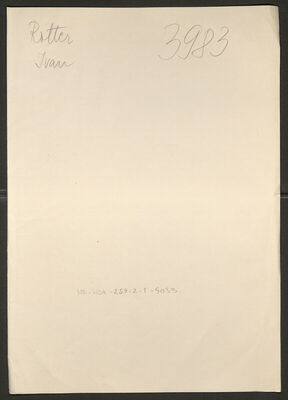 Rotter, Ivan, 7.5.1907. Policijski karton