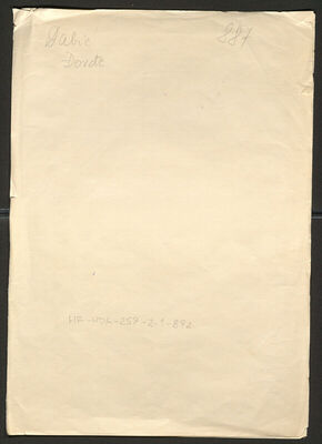 Dabić, Gjorgje (Đorđe), 1903. Policijski karton