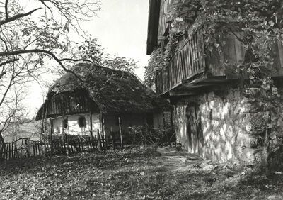 Martinski Vrh (Ribnik) - Tradicijska kuća, južno i istočno pročelje