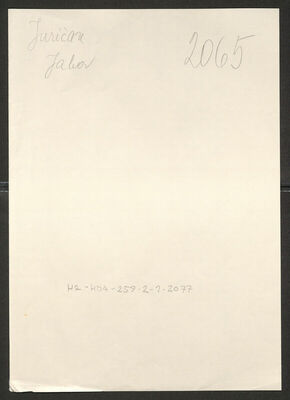 Juričan, Jakov, 25.7.1916. Policijski karton